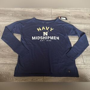 Under Armour Navy Midshipmen Long Sleeve Shirt